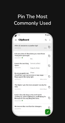 Clipboard - Copy Paste & Notes android App screenshot 0