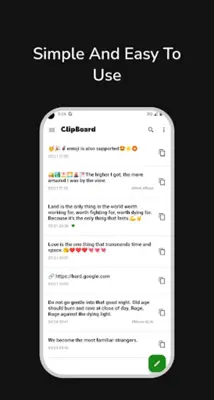 Clipboard - Copy Paste & Notes android App screenshot 6